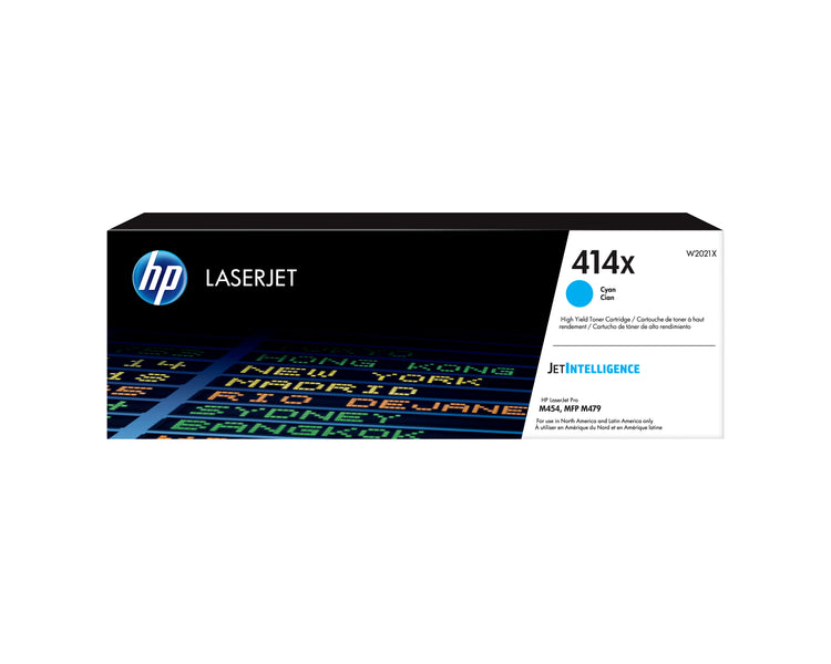 HP W2021X (414X) Cyan Original Toner Cartridge - Cartouches Certifiees