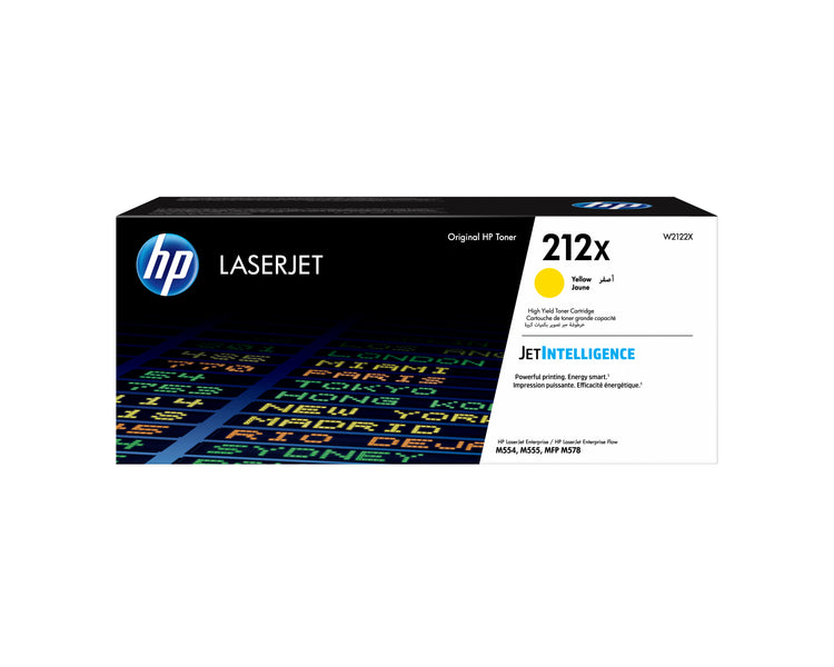 HP W2122X (212X) Yellow Original Toner Cartridge - Cartouches Certifiees