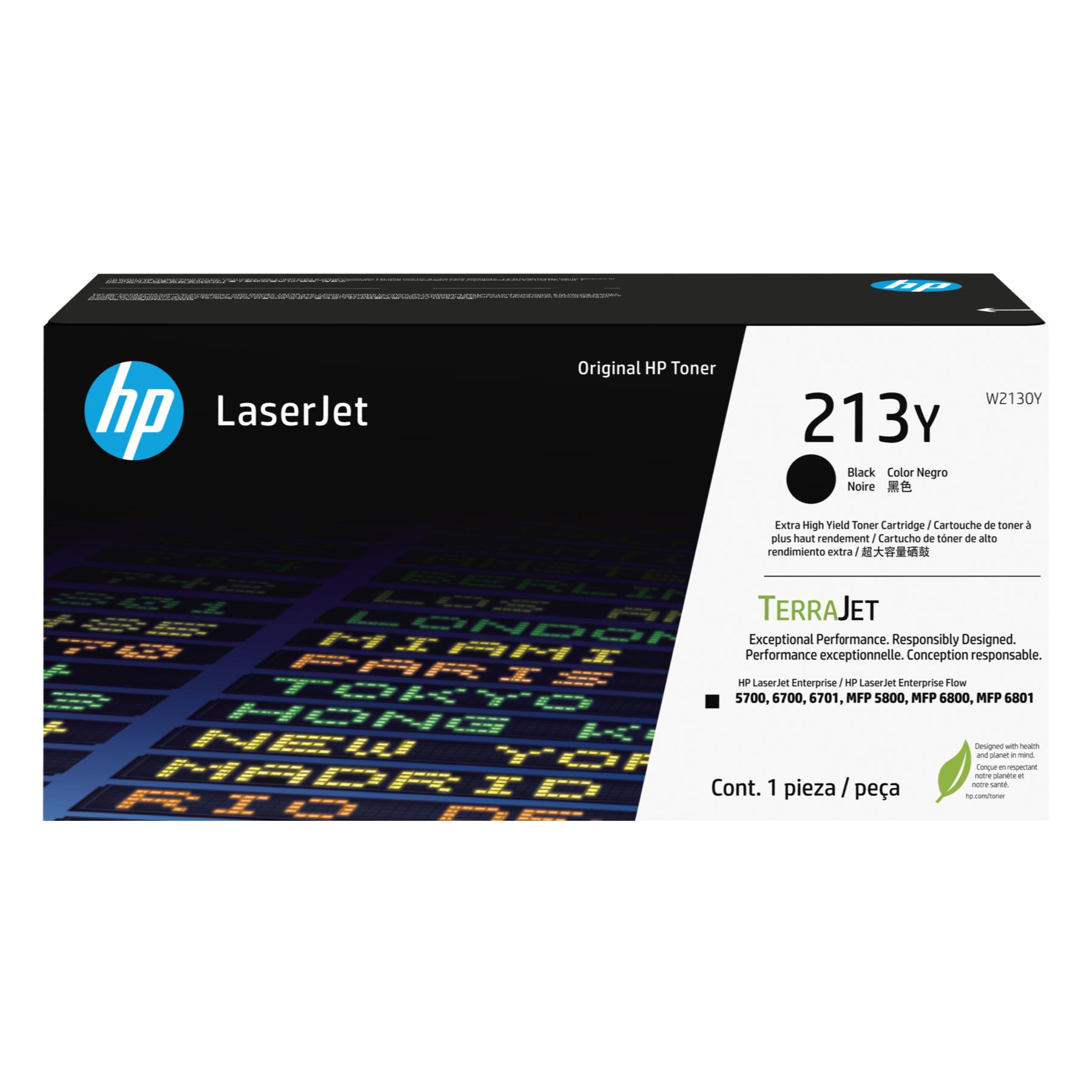 HP W2130Y (213Y) Black Original Toner Cartridge - Cartouches Certifiées