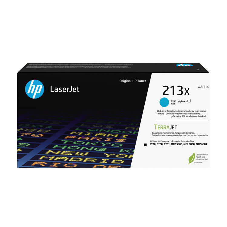 HP W2131X (213X) Cyan Original Toner Cartridge - Cartouches Certifiees
