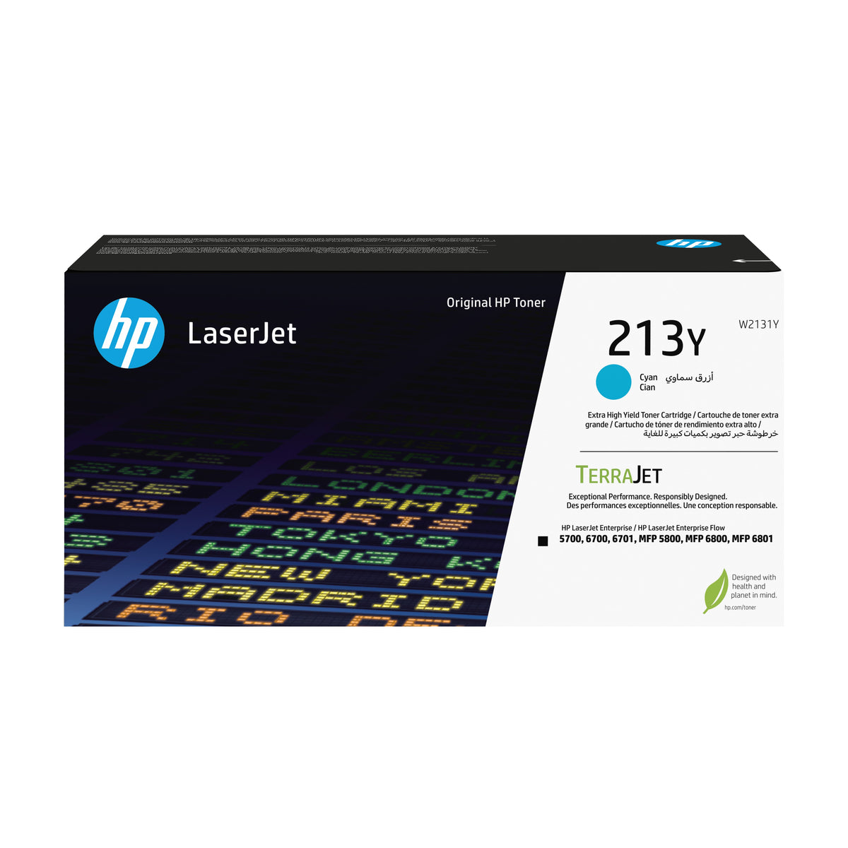 HP W2131Y (213Y) Cyan Original Toner Cartridge - Cartouches Certifiees