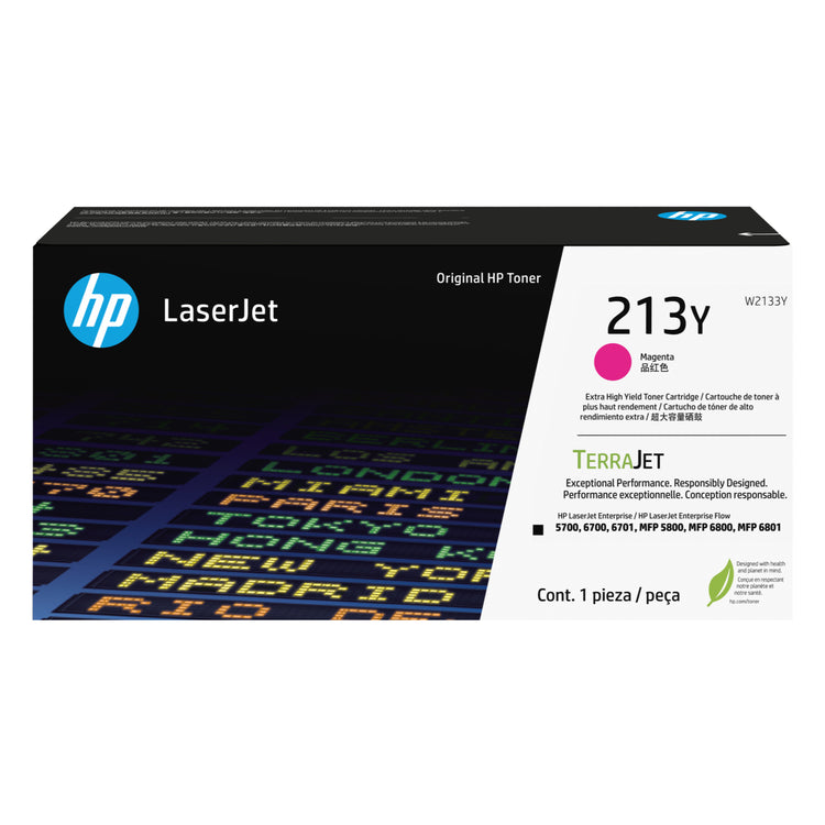HP W2133Y (213Y) Magenta Original Toner Cartridge - Cartouches Certifiées