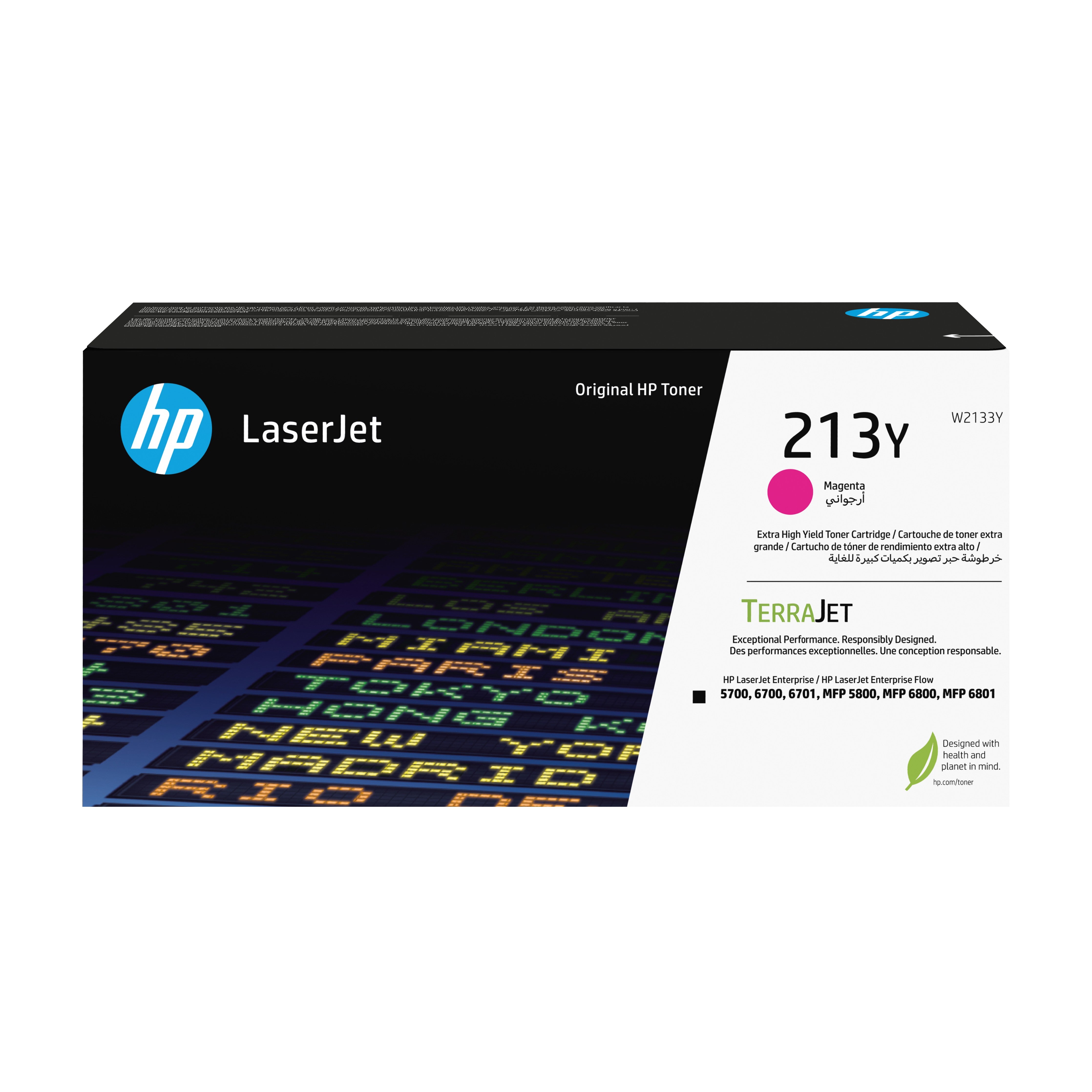 HP W2133Y (213Y) Magenta Original Toner Cartridge - Cartouches Certifiees