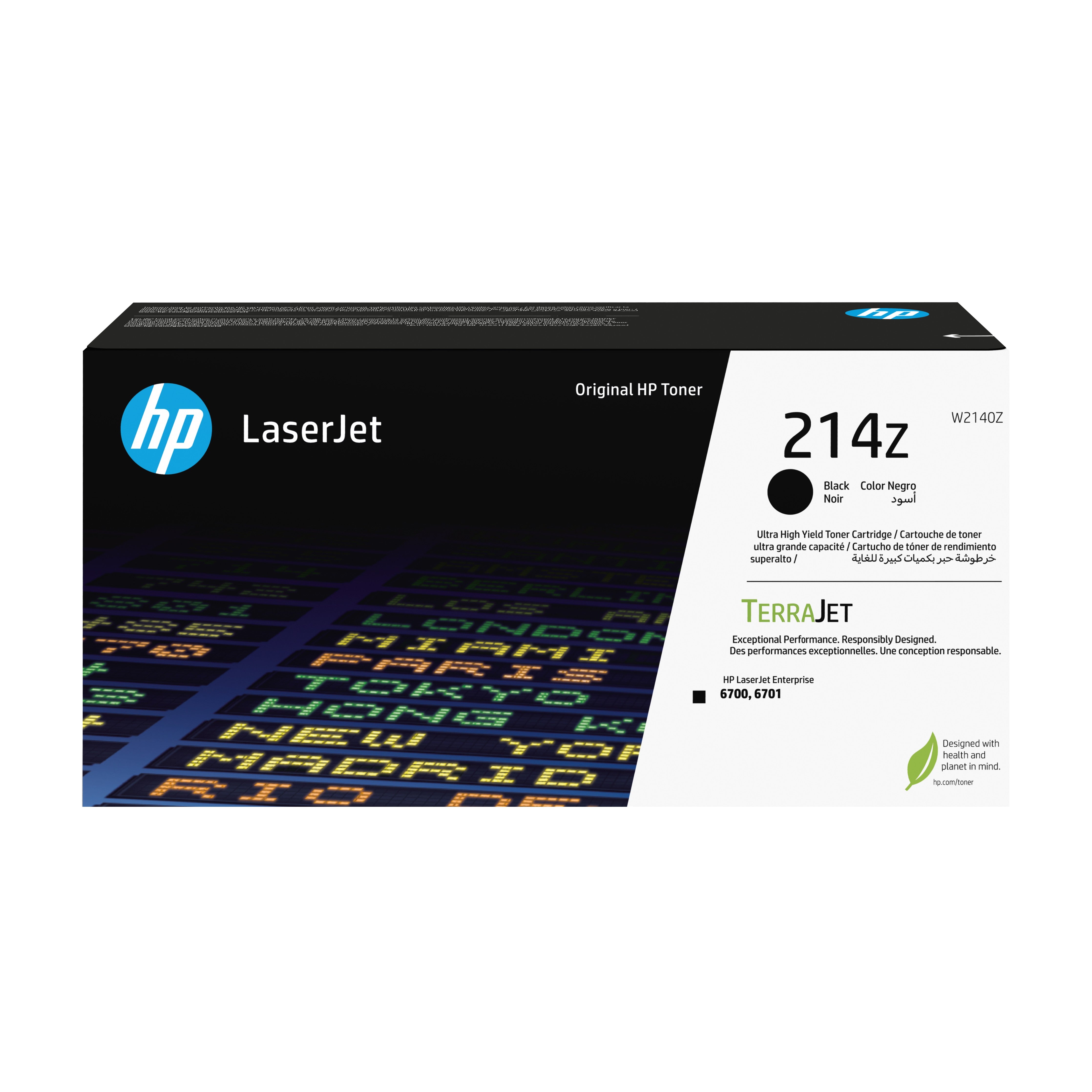 HP W2140Z (214Z) Black Original Toner Cartridge - Cartouches Certifiees