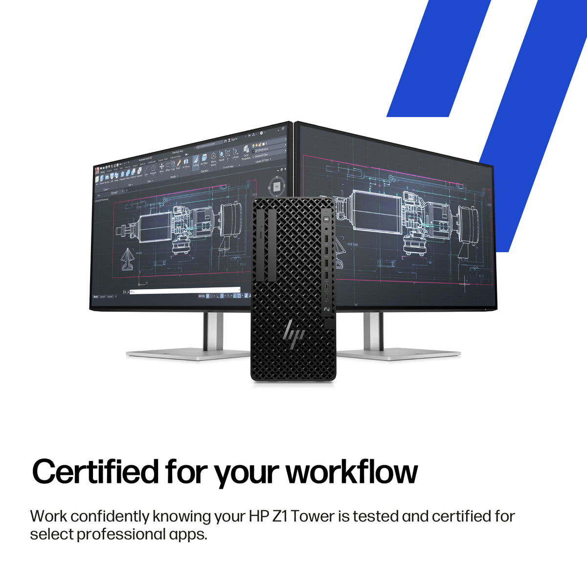 HP Z1 Tower G1i Desktop PC Wolf Pro Security Edition (BS7P1UT#ABA) - Cartouches Certifiees