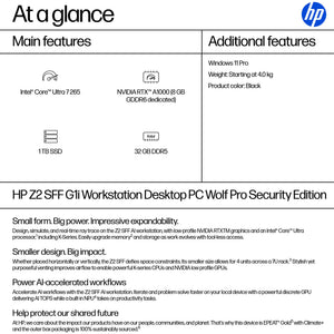 HP Z2 SFF G1I U7265 32GB/1TB PC CANADA - FRENCH LOCALIZATION (BN5L6UT#ABC) - Cartouches Certifiees
