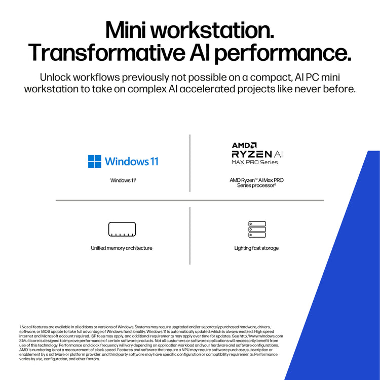 HP Z2MINIG1A RAIMP385 64GB/1TB PC ENGLISH (BN4F8UT#ABA) - Cartouches Certifiees