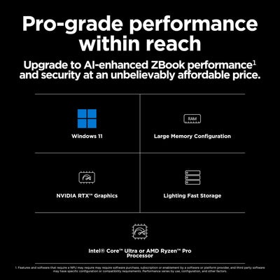 HP ZBPG11A R9-8945HS 16 32GB/1T PC UNITED STATES / CANADA ENGLISH (A45FXUT#ABA) - Cartouches Certifiees