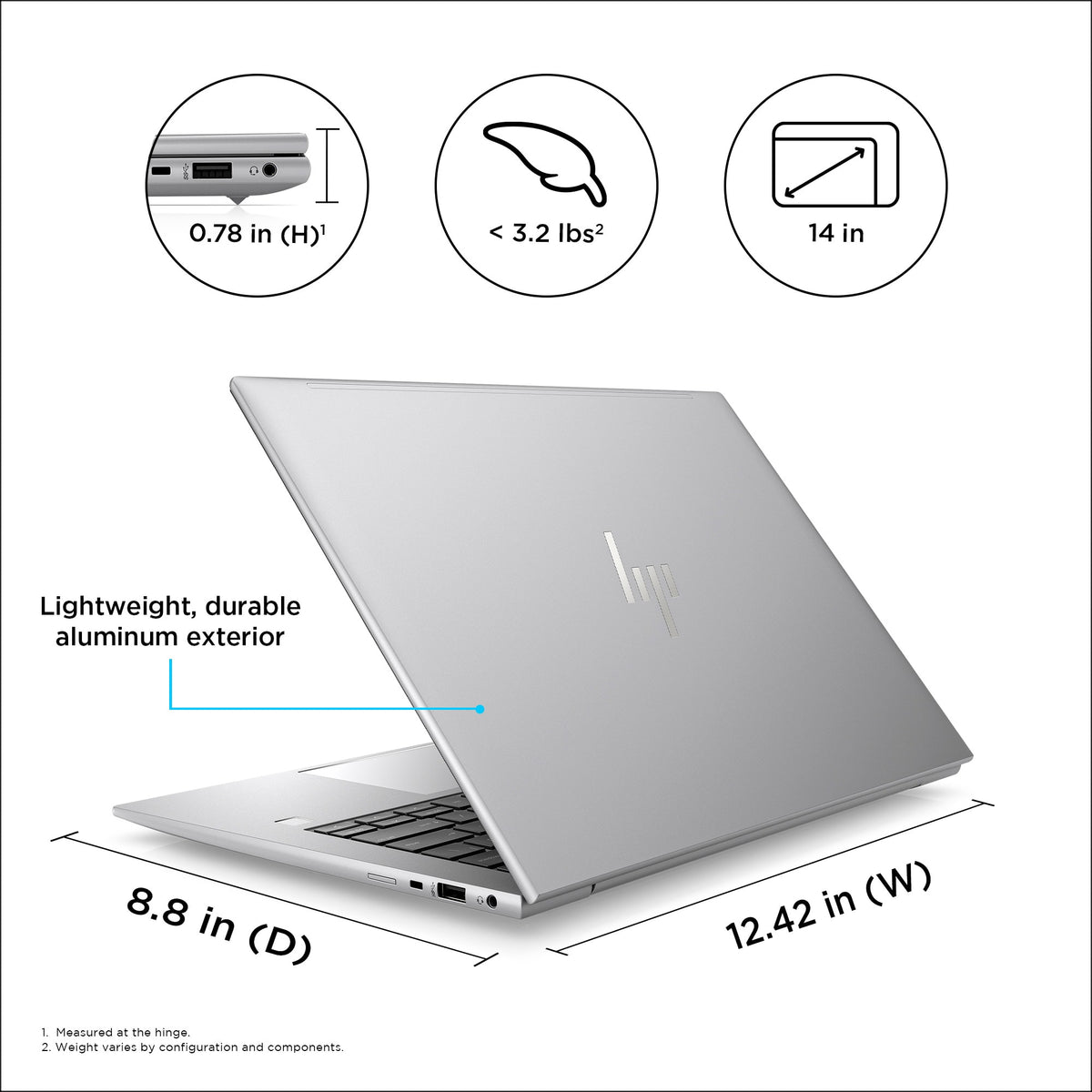 HP ZFLY14G10 I5-1350P 14 16GB/256 PC (7Z1A6UT#ABA) - Cartouches Certifiees