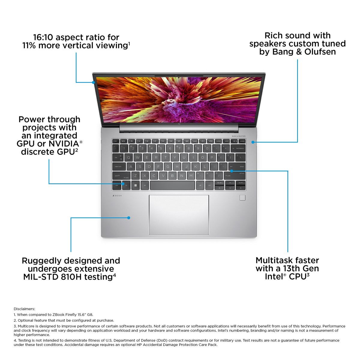 HP ZFLY14G10 I5-1350P 14 16GB/256 PC BILINGUAL (7Z1A6UT#ABL) - Cartouches Certifiees