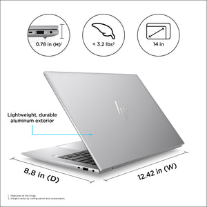 HP ZFLY14G10 I5-1350P 14 16GB/256 PC BILINGUAL (7Z1A6UT#ABL) - Cartouches Certifiees