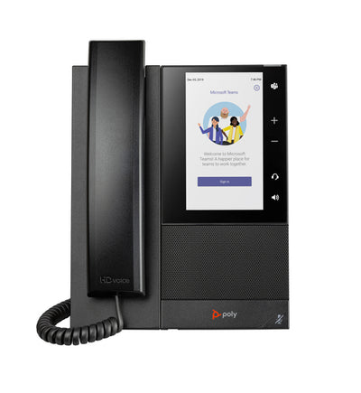HPE HP Poly CCX 505 Business Media Phone for Microsoft Teams and PoE-enabled IP phone Black 24 lines LCD Wi-Fi (82Z79AA) - Cartouches Certifiees