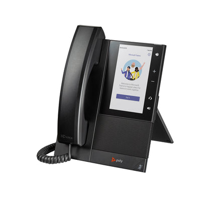 HPE HP Poly CCX 505 Business Media Phone for Microsoft Teams and PoE-enabled IP phone Black 24 lines LCD Wi-Fi (82Z79AA) - Cartouches Certifiees