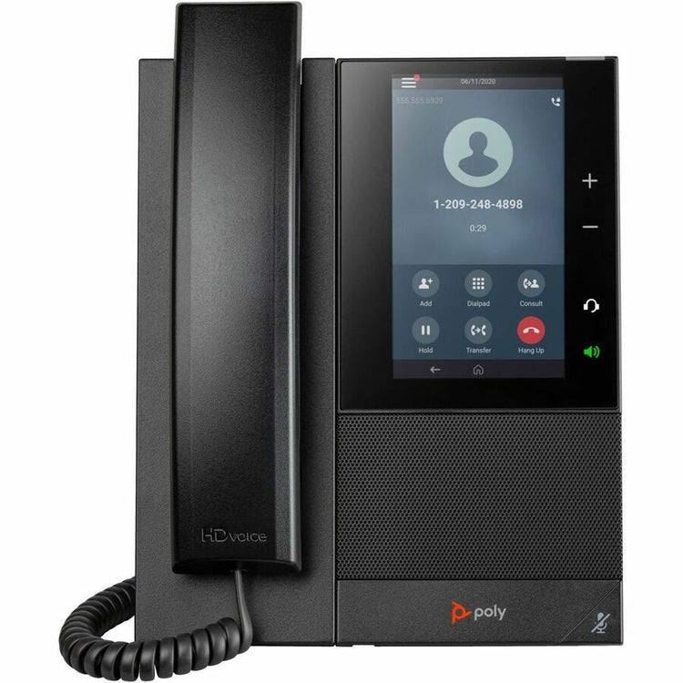 HPE HP POLY CCX 505 BUSINESS MEDIA PHONE WITH OPEN SIP WITH POWER SUPPLY-US (84C16AA#ABA) - Cartouches Certifiees
