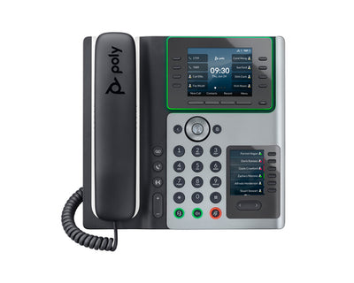 HPE HP Poly Edge E450 and PoE-enabled IP phone Black 8 lines IPS (82M90AA) - Cartouches Certifiees