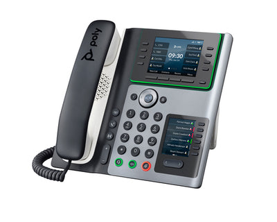 HPE HP Poly Edge E450 and PoE-enabled IP phone Black 8 lines IPS (82M90AA) - Cartouches Certifiees