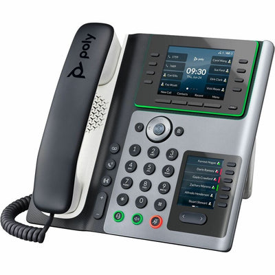 HPE HP Poly Edge E450 and PoE-enabled with Power Supply IP phone Blue, White 32 lines IPS Wi-Fi (89B55AA#ABA) - Cartouches Certifiees