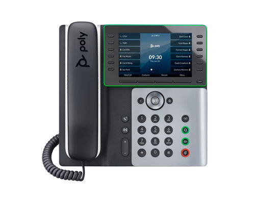 HPE HP Poly Edge E550 Téléphone IP compatible PoE Noir 12 lignes IPS Wi-Fi (82M91AA)