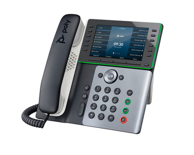 HPE HP Poly Edge E550 and PoE-enabled IP phone Black 12 lines IPS Wi-Fi (82M91AA) - Cartouches Certifiees