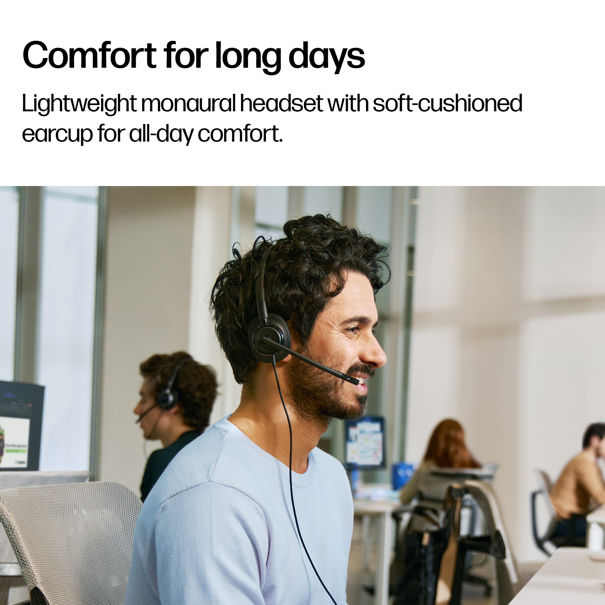 HPE HP Poly Mission 415 Monaural USB Wired Headset (Bulk) (C01B2A6#AC3) - Cartouches Certifiees