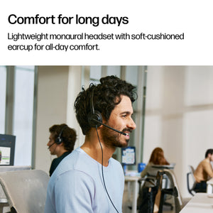 HPE HP Poly Mission 415 Monaural USB Wired Headset (Bulk) (C01B2A6#AC3) - Cartouches Certifiees