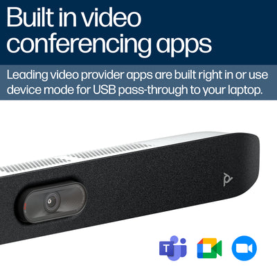 HPE HP Poly Studio X32 video conferencing system 20 MP Ethernet LAN Video collaboration bar (A3SV5AA#ABA) - Cartouches Certifiees