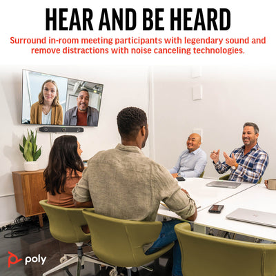 HPE HP Poly Studio X52 All-In-One Video Bar video conferencing system 20 MP Ethernet LAN Group video conferencing system (8D8K2AA#ABA) - Cartouches Certifiees