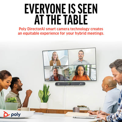 HPE HP Poly Studio X52 All-In-One Video Bar video conferencing system 20 MP Ethernet LAN Group video conferencing system (8D8K2AA#ABA) - Cartouches Certifiees