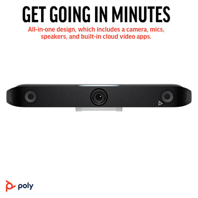 HPE HP Poly Studio X52 All-In-One Video Bar video conferencing system 20 MP Ethernet LAN Group video conferencing system (8D8K2AA#ABA) - Cartouches Certifiees