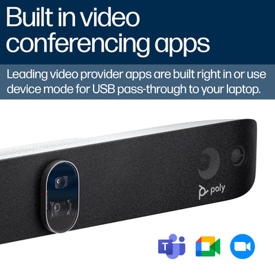 HPE HP Poly Studio X72 All-In-One Video Bar video conferencing system 20 MP Ethernet LAN Video collaboration bar (A4LZ8AA#ABA) - Cartouches Certifiees