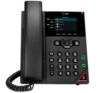 HPE HP Poly VVX 250 4-Line and PoE-enabled IP phone Black 4 lines LCD (89B62AA#AC3) - Cartouches Certifiees