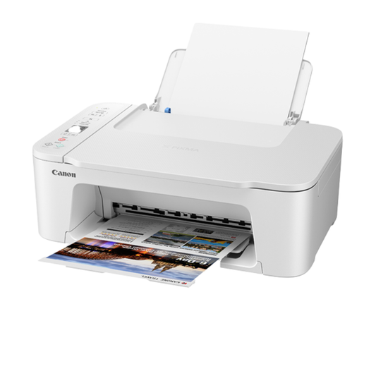 Imprimante CANON Pixma TS3720 Tout-En-Un Sans Fil pour Bureau, Blanc (6671C023)