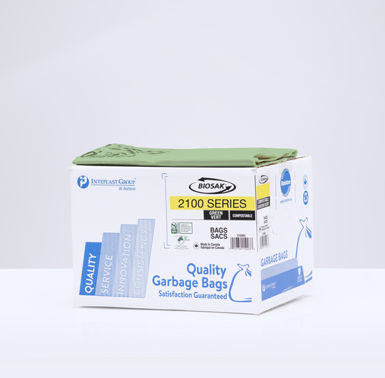 INTEPLAST GROUP Sacs 125 Compostable Vert 30 X 38 (217317)