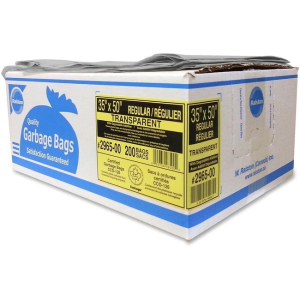 INTEPLAST GROUP Clear 35" x 50" Regular Ultra 200's Bags (296500) - Cartouches Certifiees