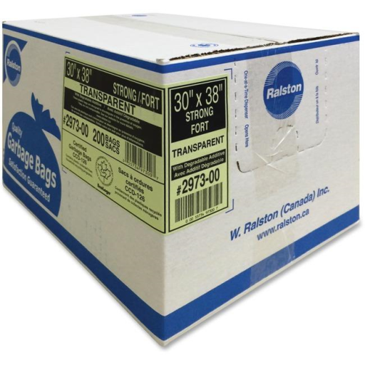 INTEPLAST GROUP Sacs Compostables 25" X 30" Norseman Curbside Liner/Bac Vert Marron - 10 Sacs (050603B)