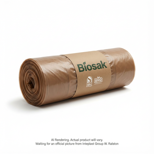 INTEPLAST GROUP Compostable Bags 30" X 33" Leaf &Yard Compostable/Jardin Brown - 10 Bags (051303B) - Cartouches Certifiees