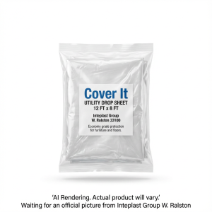 INTEPLAST GROUP COVER IT Retail Film - Rolls 8' x 12' Utility Pouch - 1 Bags (33100) - Cartouches Certifiees