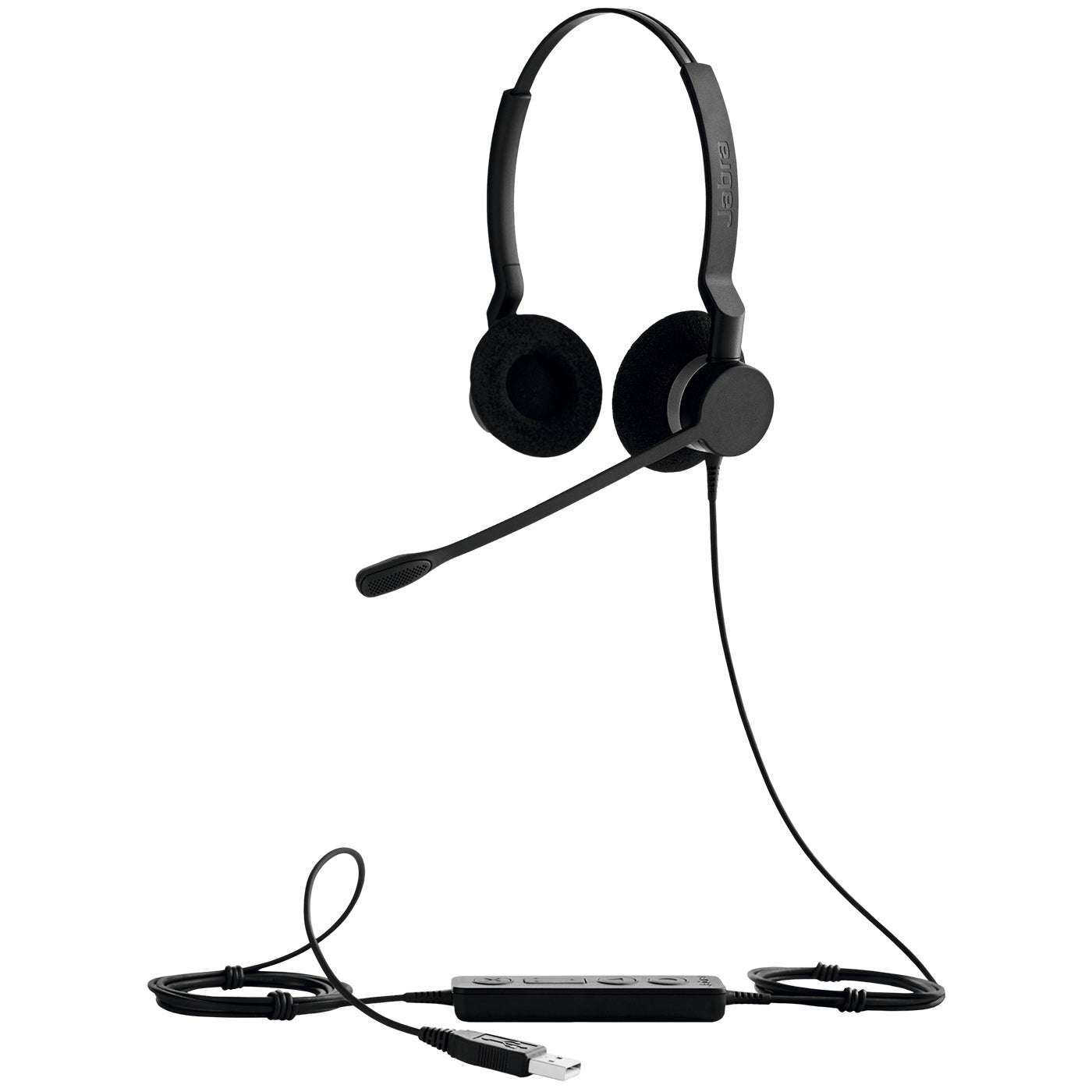JABRA Biz 2300 Headset Wired Head-band Office/Call center USB Type-A Black (GSA2399-823-109PTT) - Cartouches Certifiees