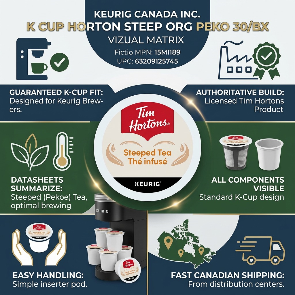 K CUP TIM HORTONS STEEP ORG PEKOE 30/BX - Cartouches Certifiees