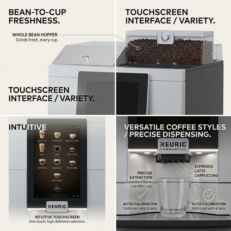 KEURIG Coffee Brewer Eccellenza Momentum Touch - Cartouches Certifiees
