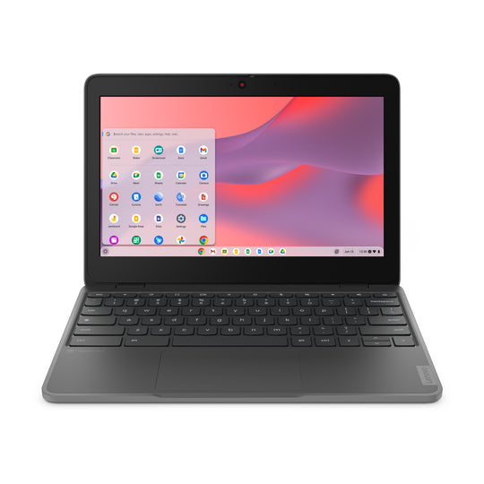 LENOVO 100e Chromebook Gen 4 (Intel) Intel® N N100 29,5 cm (11.6") HD 4 Go LPDDR5-SDRAM 32 Go eMMC Wi-Fi 6 (802.11ax) ChromeOS Gris Anglais (83G80002US)