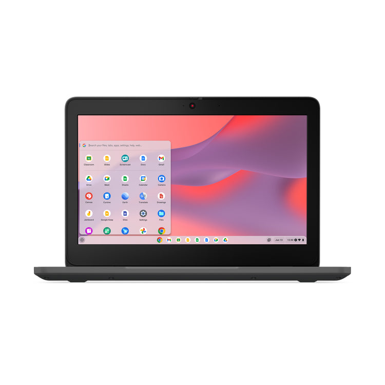 LENOVO 100e Chromebook Gen 4 (Intel) Intel® N N100 29,5 cm (11.6") Touchscreen HD 8 GB LPDDR5-SDRAM 64 GB eMMC Wi-Fi 6 (802.11ax) ChromeOS Grey English (83G80001US) - Cartouches Certifiees