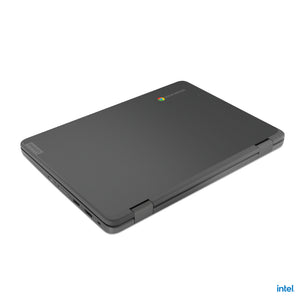 LENOVO 500e Yoga Chromebook Gen 4 Intel® N N100 31 cm (12.2") Touchscreen WUXGA 4 GB LPDDR5-SDRAM 32 GB eMMC Wi-Fi 6E (802.11ax) ChromeOS Grey QWERTY US English (82W4000AUS) - Cartouches Certifiees