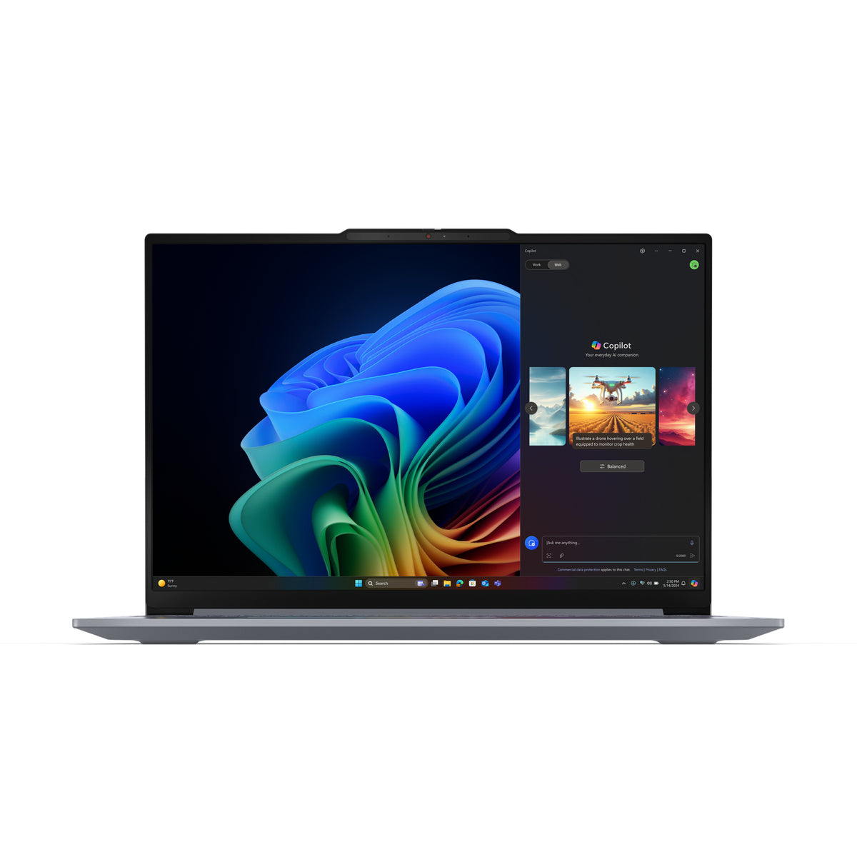 LENOVO ThinkBook 16 G7 QOY Copilot+ PC Snapdragon X1P-42-100 Laptop 40,6 cm (16") WUXGA 16 GB LPDDR5x-SDRAM 512 GB SSD Wi-Fi 7 (802.11be) Windows 11 Pro Grey English (21NH000JUS) - Cartouches Certifiees