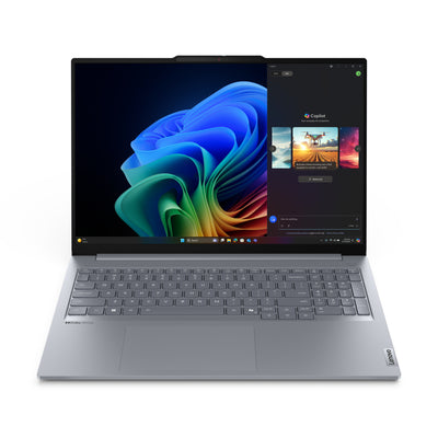 LENOVO ThinkBook 16 G7 QOY Copilot+ PC Snapdragon X1P-42-100 Laptop 40,6 cm (16") WUXGA 16 GB LPDDR5x-SDRAM 512 GB SSD Wi-Fi 7 (802.11be) Windows 11 Pro Grey English (21NH000JUS) - Cartouches Certifiees