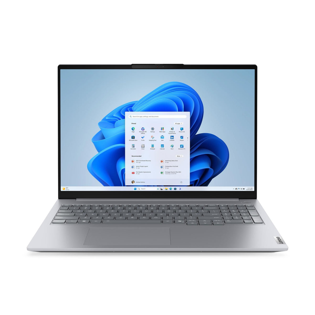 LENOVO ThinkBook 16 G9 IRL Intel Core 5 210H Laptop 40,6 cm (16") Touchscreen WUXGA 16 GB DDR5-SDRAM 512 GB SSD Wi-Fi 6E (802.11ax) Windows 11 Pro Grey French (21US0002CF) - Cartouches Certifiees