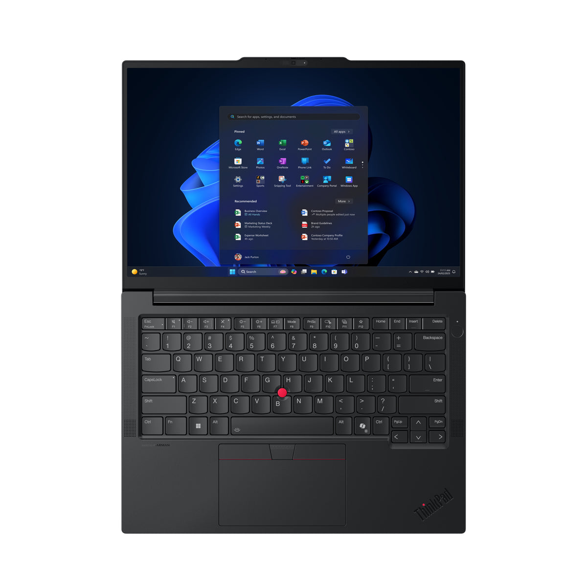 LENOVO ThinkPad E14 Gen 7 (Intel) Copilot+ PC Intel Core Ultra 5 226V Laptop 35,6 cm (14") Touchscreen WUXGA 16 GB LPDDR5x-SDRAM 512 GB SSD Wi-Fi 6E (802.11ax) Windows 11 Pro Black French (21U2002KCA) - Cartouches Certifiees