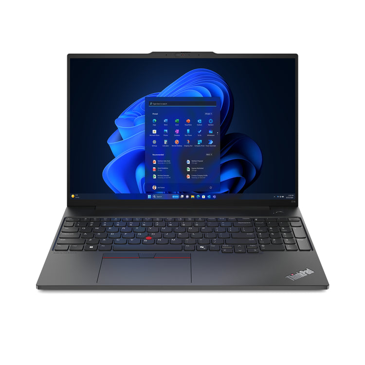 LENOVO ThinkPad E16 Gen 2 (AMD) AMD Ryzen™ 5 7535U Laptop 40,6 cm (16") WUXGA 8 GB DDR5-SDRAM 256 GB SSD Wi-Fi 6 (802.11ax) Windows 11 Pro Black French (21M5000HCA) - Cartouches Certifiees