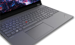LENOVO ThinkPad P16 Gen 2 Intel® Core™ i7 i7-13700HX Mobile workstation 40,6 cm (16") WQXGA 16 GB DDR5-SDRAM 512 GB SSD NVIDIA RTX A1000 Wi-Fi 6E (802.11ax) Windows 11 Pro Grey, Black QWERTY US English (21FA0032US) - Cartouches Certifiees