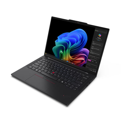 LENOVO ThinkPad T14s Gen 6 (Snapdragon) Copilot+ PC X1E-78-100 Laptop 35,6 cm (14") WUXGA 32 GB LPDDR5x-SDRAM 1 TB SSD Wi-Fi 7 (802.11be) Windows 11 Pro Black French (21N10000CA) - Cartouches Certifiees